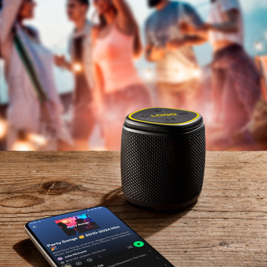 Logotrade liikelahja mainoslahja kuva: Bluetooth-kaiutin HERMON Schwarzwolf