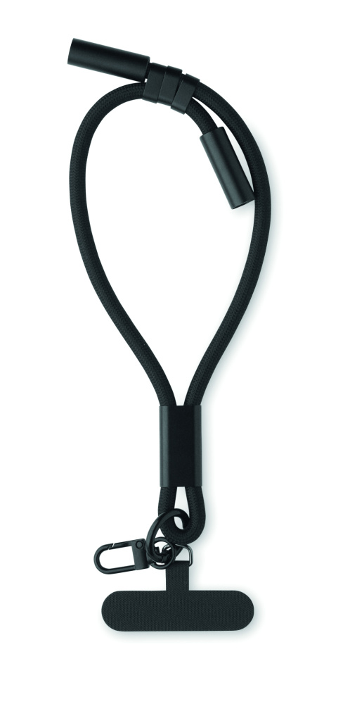 Logo trade liikelahjat mainoslahjat kuva: Rannehihna - latauskaapeli 60W