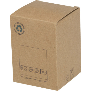 Logotrade liikelahja mainoslahja kuva: Hunor 3 W:n kierrätysmuovista valmistettu langaton kaiutin