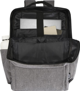 Logo trade mainoslahjat tuotekuva: Libra 15” GRS-kierrätetty reppu kannettavalle 15 l