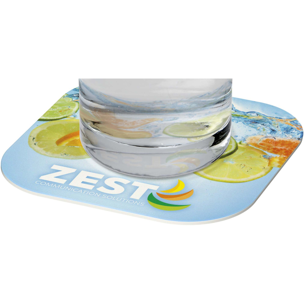 Logotrade mainostuote tuotekuva: Lumin nelikulmainen lasinalunen