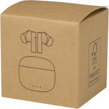 Logo trade mainoslahjat ja liikelahjat kuva: Alterf kierrätysmuovista valmistetut langattomat True Wireless Bluetooth® -kuulokkeet silikonisilla korvasovittimilla