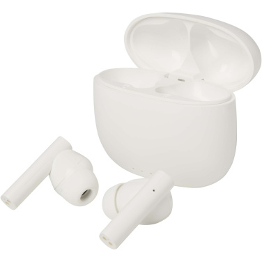 Logo trade mainoslahjat tuotekuva: Alterf kierrätysmuovista valmistetut langattomat True Wireless Bluetooth® -kuulokkeet silikonisilla korvasovittimilla