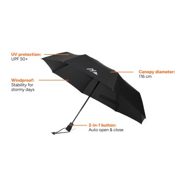 Logotrade mainoslahja ja liikelahja kuva: Nordic Drift Trail 23" AWARE™ RPET -sateenvarjo UPF 50+