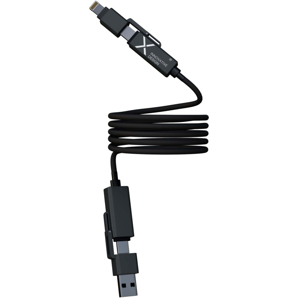 Logotrade mainoslahja ja liikelahja kuva: SCX.design C59 100 W:n magneettinen silikonilatauskaapeli