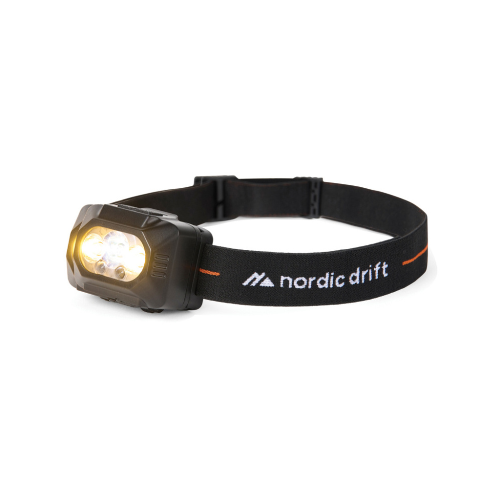 Logotrade mainostuote tuotekuva: Nordic Drift Everest -kaksoisakkuinen otsalamppu