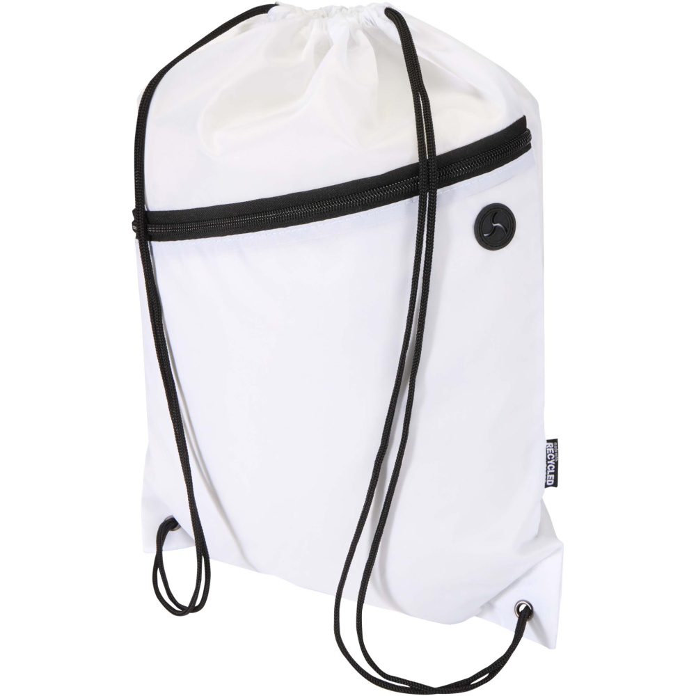 Logotrade liikelahja mainoslahja kuva: Oriole RPET narureppu, jossa vetoketjullinen etutasku, 5 l