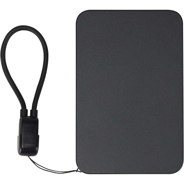 Logotrade mainoslahja ja liikelahja kuva: SMART 5000 mAh magneettinen kaulanauhavaravirta kierrätysmuovista