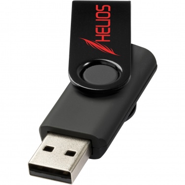 Logotrade reklaminės dovanos nuotrauka: Sukamoji metalinė 4 GB USB atmintinė