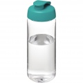 H2O Active® Octave Tritan™ 600 ml sportinis buteliukas su atverčiamu dangteliu, Skaidrus skaidrus / Aqua blue