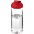 H2O Active® Octave Tritan™ 600 ml sportinis buteliukas su atverčiamu dangteliu, Skaidrus skaidrus / raudonas