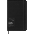 Moleskine 12 mėnesių L savaitinis išmanusis planuotojas, Vientisa juoda