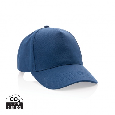 Logotrade verslo dovanos nuotrauka: Impact 5-panel 280gr Perdirbtos medvilnės kepuraitė su AWARE™ žymekliu