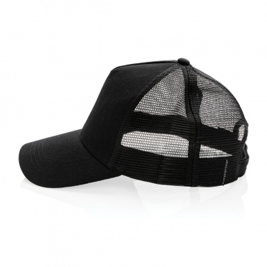 : Impact AWARE™ Brushed rctton 5 panel trucker cap, 190gr