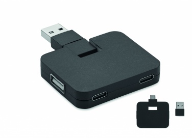 Logotrade dovana nuotrauka: 4 prievadų USB šakotuvas