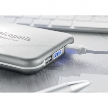 Logotrade dovana nuotrauka: 4000 mAH saulės baterija