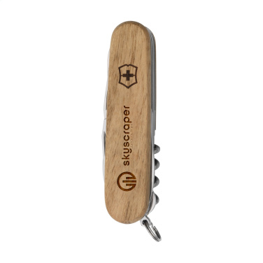 Logotrade firminės dovanos nuotrauka: Victorinox Huntsman Wood kišeninis peilis