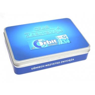Logotrade reklaminės dovanos nuotrauka: Metalinė dėžutė 18x12,6x4 cm