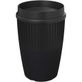 Cirrus 350 ml stiklinė su 360° dangteliu, Vientisa juoda