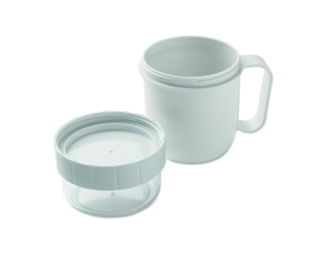 Logotrade verslo dovanos nuotrauka: 450 ml talpos PP puodelis kelyje