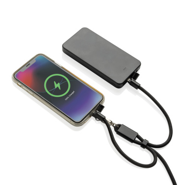 Logotrade reklaminiai produktai nuotrauka: „LoopAmp RCS RPET“ reguliuojamas telefono riešo dirželis, 60 W laidas