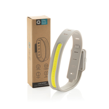 Logotrade dovana nuotrauka: „Lumi Sprint RCS“ plastikinis įkraunamas LED bėgimo žibintas