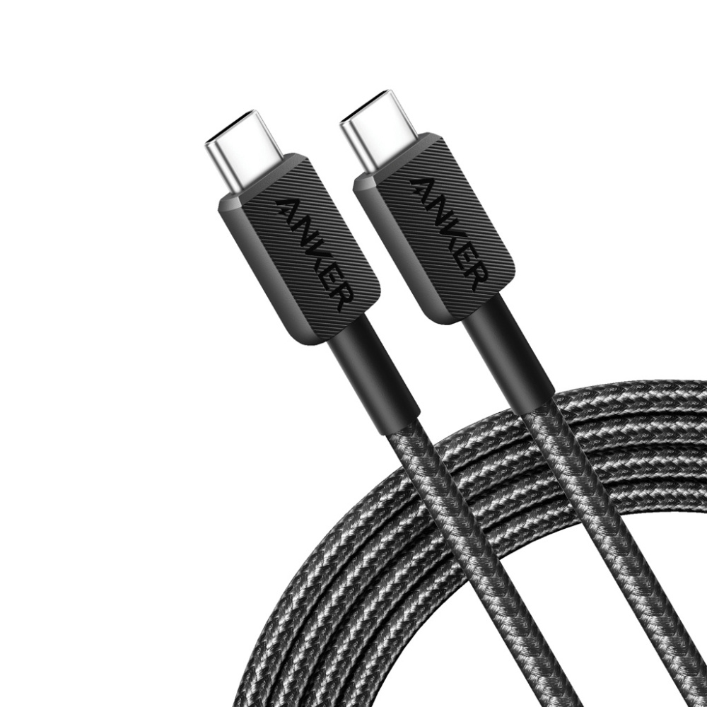 Logotrade reklaminiai produktai nuotrauka: „Anker“ USB-C–USB-C laidas, 1,8 metro, 60 W