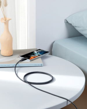 Logotrade reklaminės dovanos nuotrauka: „Anker“ USB-C–USB-C laidas, 1,8 metro, 60 W