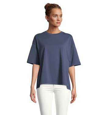 Logotrade verslo dovanos nuotrauka: BOXY WOMEN OVERSIZE MARŠKINĖLIAI
