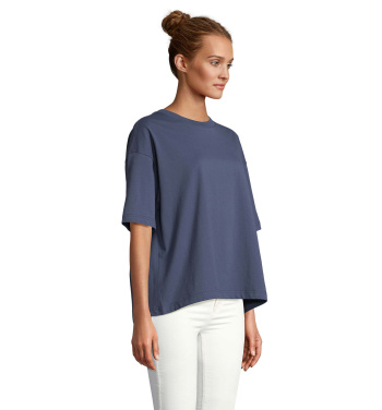 Logotrade firminės dovanos nuotrauka: BOXY WOMEN OVERSIZE MARŠKINĖLIAI
