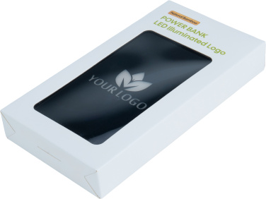 Logotrade dovana nuotrauka: 5000 mAh išorinė baterija su šviečiančiu logotipu
