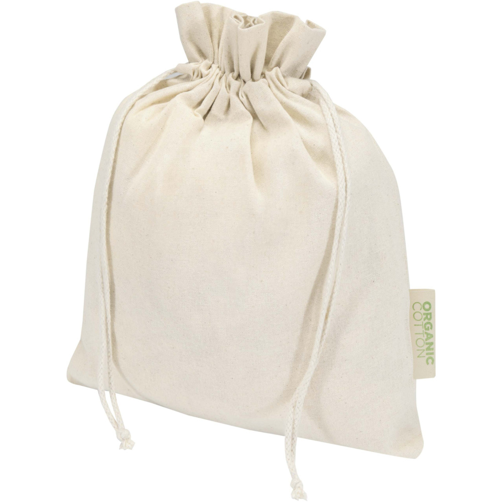 Logotrade reklaminiai produktai nuotrauka: Odisha 140 g/m² OCS ekologiškas dovanų maišelis - 30 x 25 cm