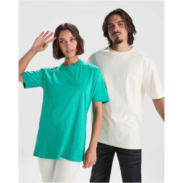 Logotrade dovana nuotrauka: Bull trumpomis rankovėmis unisex oversize marškinėliai