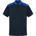 „Samurai“ 160 g/m2 unisex antibakteriniai trumpomis rankovėmis polo marškinėliai, Tamsiai mėlyna / Karališkoji mėlyna