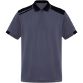 „Samurai“ 160 g/m2 unisex antibakteriniai trumpomis rankovėmis polo marškinėliai, Švinas / juodas