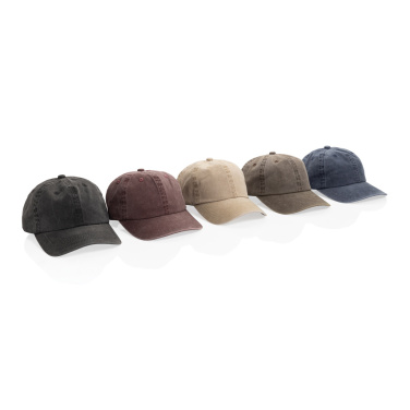 Logotrade reklaminiai produktai nuotrauka: BEAU AWARE™ skalbta 6 panelių 270 g/m² medvilninio tvilo kepuraitė