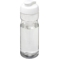 H2O Active® Base Tritan™ 650 ml sporta pudele ar pārslēdzamu vāku, Caurspīdīgs caurspīdīgs / balts