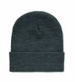 Beanie no RPET ar aproci, Balts/Melns