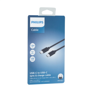 Logotrade ziemassvētku dāvanas foto: Philips kabelis no USB-C uz USB-C