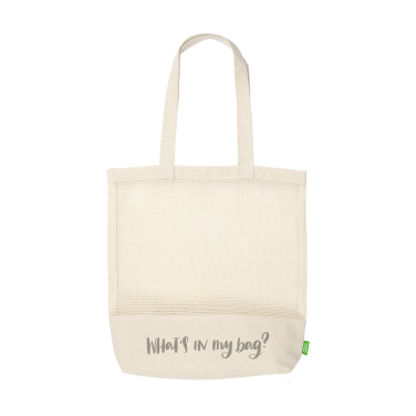 Logotrade logo dāvanas foto: Natura Organic Mesh Shopper (180 g/m²) iepirkumu maisiņš