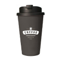 Eco Coffee Mug Premium Deluxe 350 ml kafijas krūze, antracīts