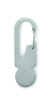 Logotrade dāvanas foto: Daudzfunkcionāls atslēgas gredzena žetons