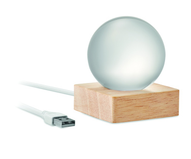 Logotrade ziemassvētku dāvanas foto: LED stikla bumba