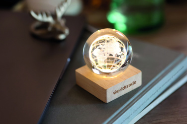 Logotrade ziemassvētku dāvanas foto: LED stikla lodīte