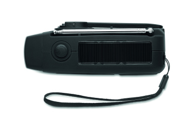 Logotrade biznesa dāvanas foto: Pārnēsājams radio SOS ar LED lukturīti