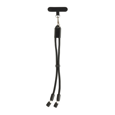 Logotrade biznesa dāvanas foto: LoopAmp RCS RPET regulējama telefona siksniņa ar 60 W kabeli