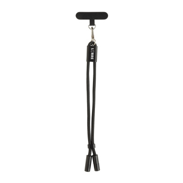 Logotrade biznesa dāvanas foto: LoopAmp RCS RPET regulējama telefona siksniņa ar 60 W kabeli
