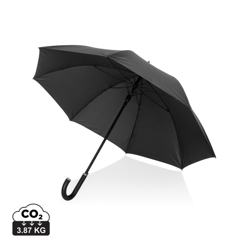 Logotrade biznesa dāvanas foto: Swiss Peak Vero Aware™ RPET 25 collu lietussargs ar greznu rokturi