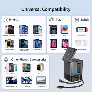 Logotrade ziemassvētku dāvanas foto: Urban Vitamin Sacramento 105W GAN lādētājs+ievelkami kabeļi