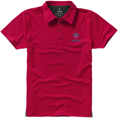Logotrade biznesa dāvanas foto: Markham vīriešu elastīgs polo ar īsām piedurknēm